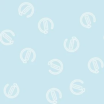 Reset password line vector seamless pattern Stock Illustration