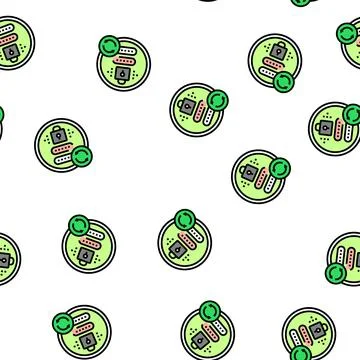 Reset password vector seamless pattern Stock Illustration