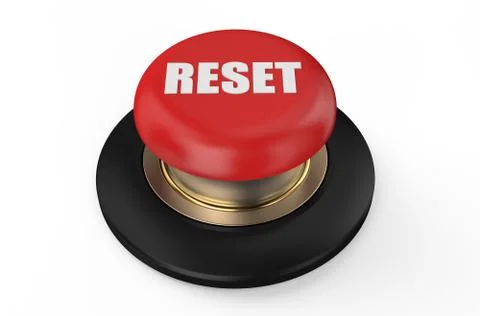 Reset red button Stock Illustration