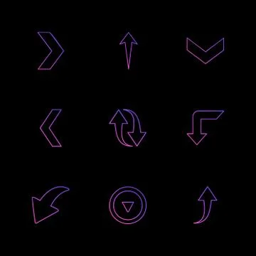 Reset , upload,  down , arrows , directions , left , right , pointer ,eps ico Stock Illustration