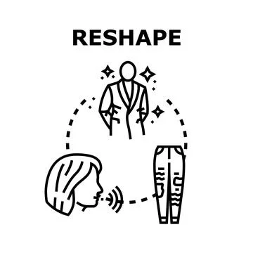Reshaping personal style makeover process changing apparel イラスト素材