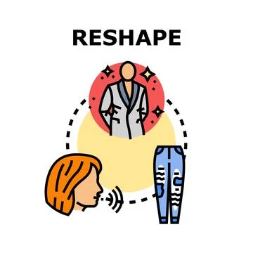 Reshaping personal style makeover process changing apparel イラスト素材