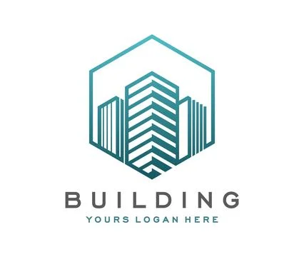 Residence apartment and building construction icon Ilustración de archivo