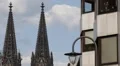 Residence House Cologne Landmark Cathedral Roman Catholic Church German Location HD Footage