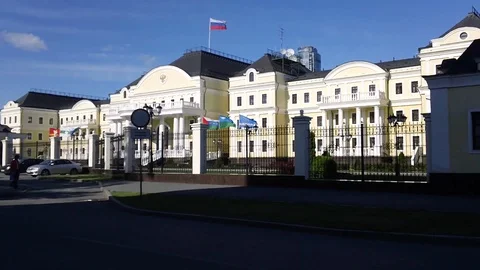 Residence of the Plenipotentiary Representative Stock Footage 111517461