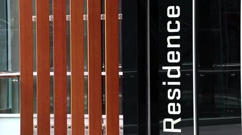 Residence Sign Stock-Footage 54378359
