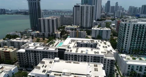 The Residences of Edgewater Miami Stock Footage 155443847