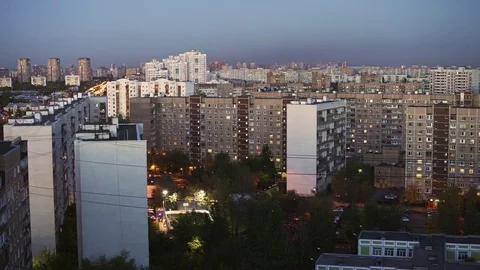 Residental area of the city Stock Footage 84667992
