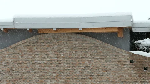 Residential area in winter Stock Footage 145755066