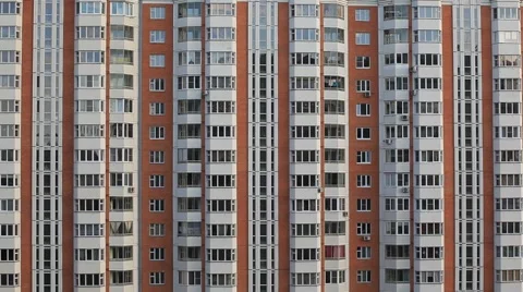 Residential building close up Stock Footage 49084129