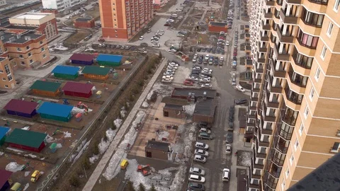 Residential building Stock Footage 88669738