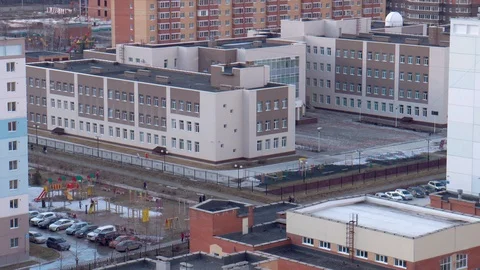 Residential building Stock Footage 88669825