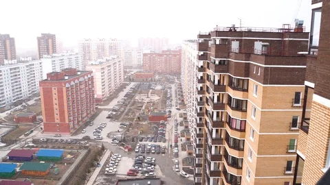 Residential building Stock Footage 88669826