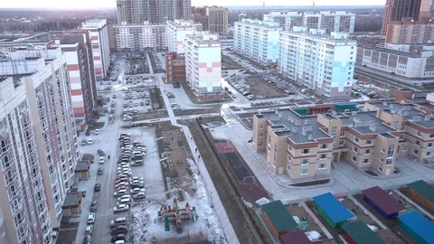 Residential building Stock Footage 88670071