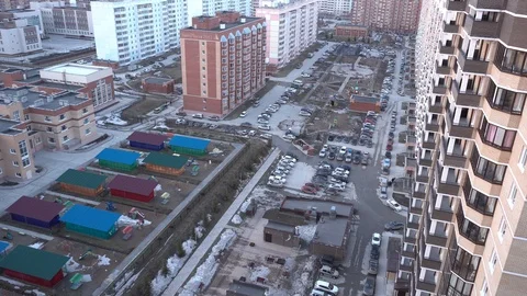 Residential building Stock Footage 88670106