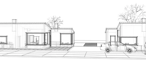 Residential building Stock Footage 275394464