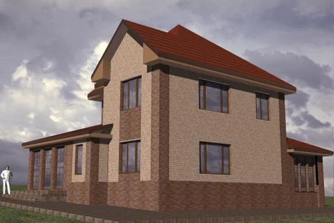 Residential building Ilustración de archivo