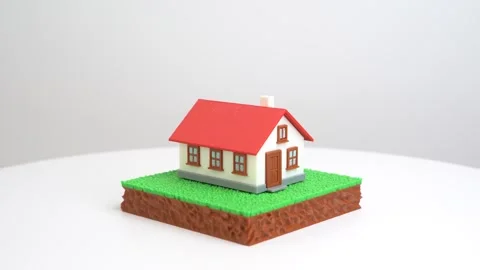 Residential building on land plot, real estate valuation and investment Stock Footage 330940451
