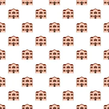 Residential building pattern illustrating real estate background concept Stock Illustration