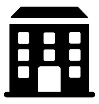 Residential Building Vector Stock Illustration