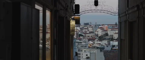 Residential buildings in the evening Stock Footage 151395425