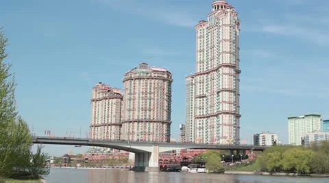 Residential complex Alye Parusa Stock Footage 24759370