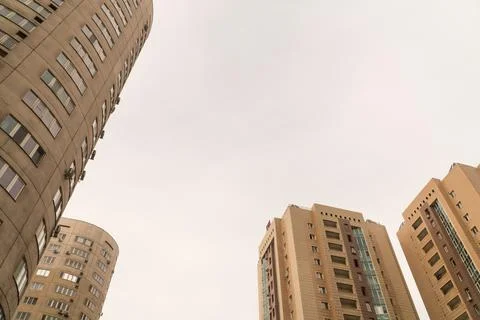 Residential complex, modern architecture Stock Photos
