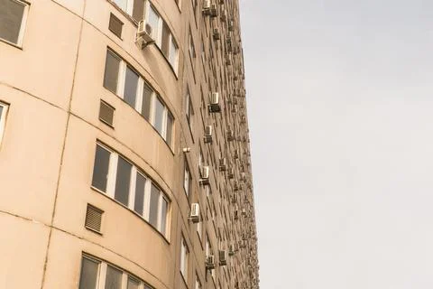 Residential complex, modern architecture Stock Photos