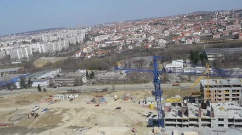 Residential construction site Stock Footage 63794418