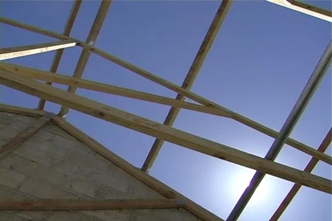 Residential construction1 Stock Footage
