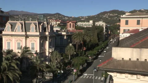 A residential district in Chiavari Stock Footage 61729361