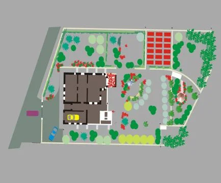 Residential Improvement Plan Stock Illustration