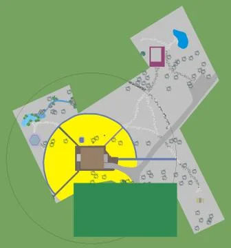 Residential Improvement Plan Stock Illustration