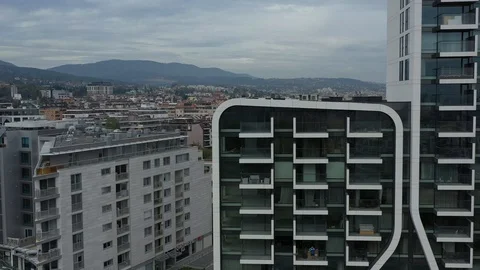 Residential Modern Bilding Stock Footage 116553935