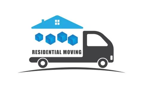 Residential moving Stock-Illustration