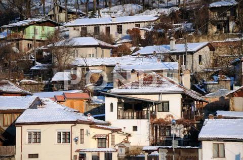 Residential neighborhood in veliko tarnovo Stock Photos