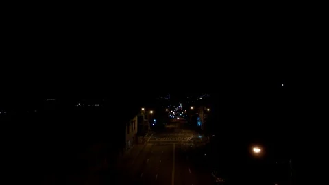 Residential San Francisco at Night [Lower] Stock Footage