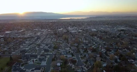 Residential sunset1 Stock Footage 137609893