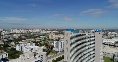 Residential Tower Block in Miami Stock Footage 149107249