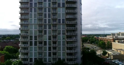 Residential tower in Charlotte Stock Footage 155961002