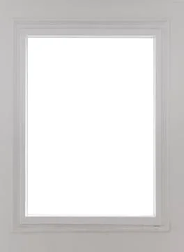 Residential window on white Stock Photos