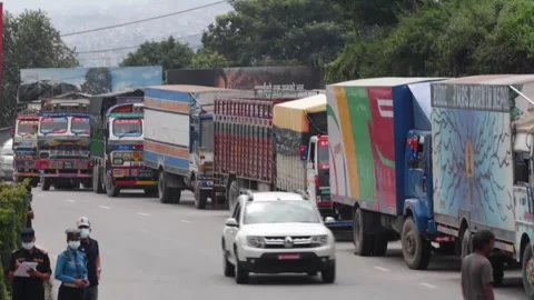 Residents warned to avoid riverbanks in Nepal, Nepal, NP - 28 Aug 2026 Stock Footage 343835810
