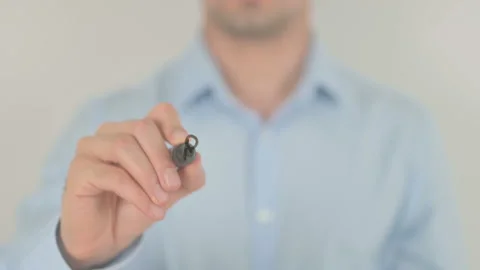 Resign, Writing on Transparent Screen Stock Footage 164308251