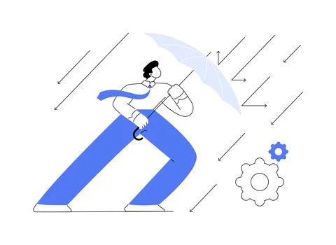Resilience abstract concept vector illustration. Stock Illustration