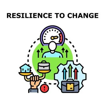 Resilience to change and adaptability concept vector Stock Illustration