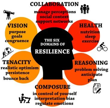 Resilience domains Stock Illustration