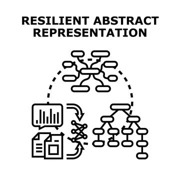 Resilient abstract data processing and representation concept Stock Illustration