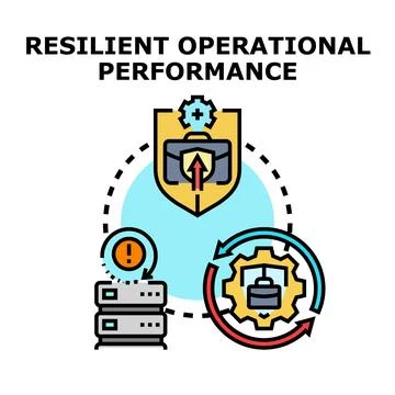 Resilient operational performance concept vector illustration 库存插图