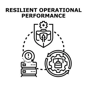 Resilient operational performance concept vector illustration Stock Illustration