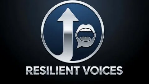 Resilient voices logo Stock Illustration